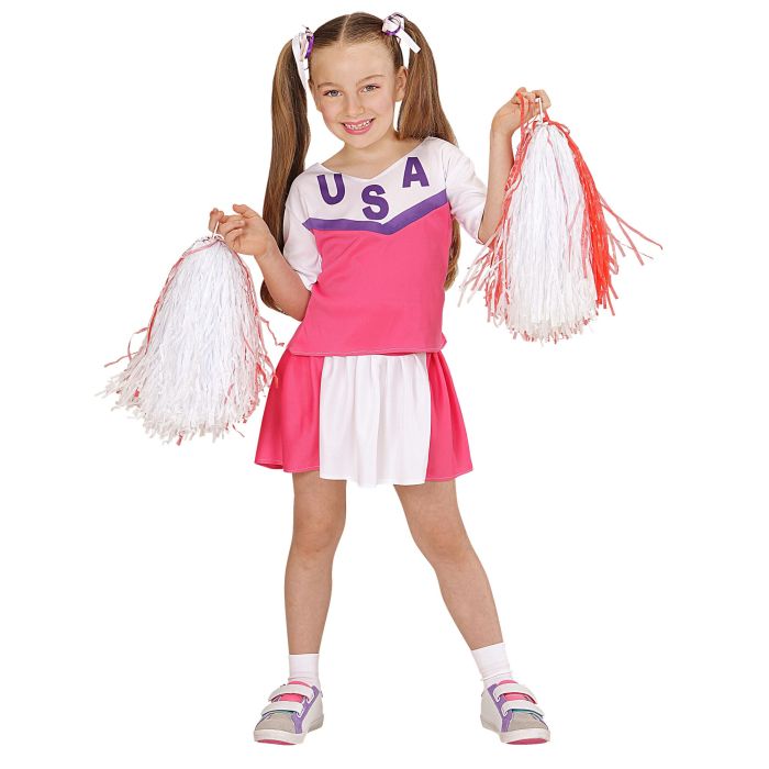 USA cheerleader kostyme for jenter