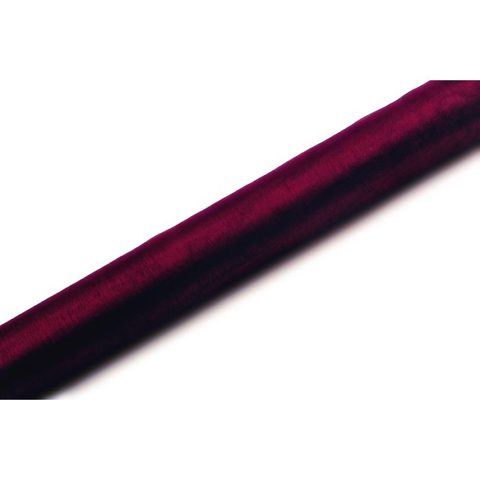 Organza Bordløpar Dyp Raud - 9 Meter