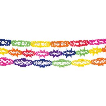 Fargerik girlanderset 3x - 4 m