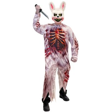 Zombie kanin kostyme i hvit