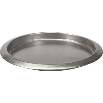 Rund serveringsbakke i rustfritt stål Ø 35 cm