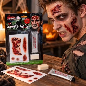 Zombie falske tatoveringer med blod