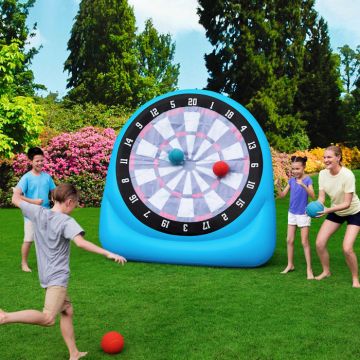 Leige XXL oppblåsbar Fotballdart 1,9 x 1,8 meter