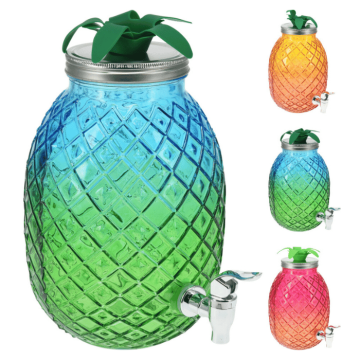 Ananas formet glassdispenser - 4,5 liter