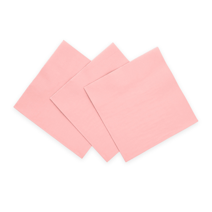 Rosa servietter 20x - 33x33cm