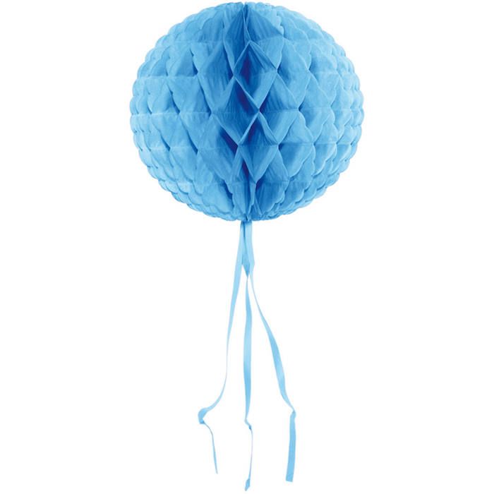 Honeycomb lys blå - 30 cm