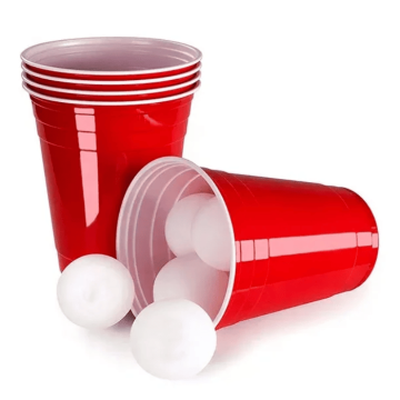 Beer pong sett inkl 22 kopper og 15 baller