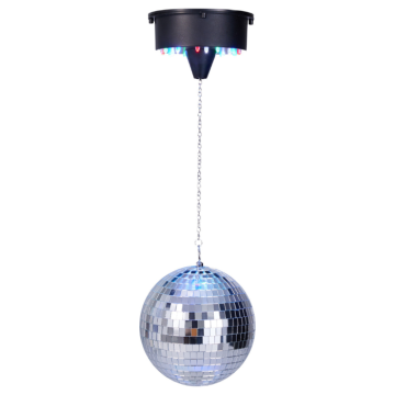 Diskokule sølv LED 15 cm 