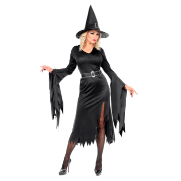 Sort heks kostyme til kvinner