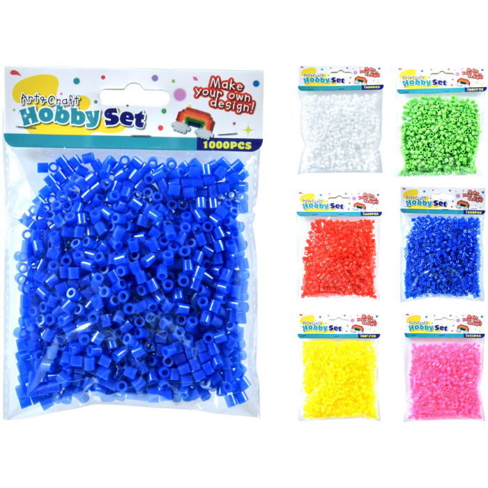 Hobbysett perler 1000 stk