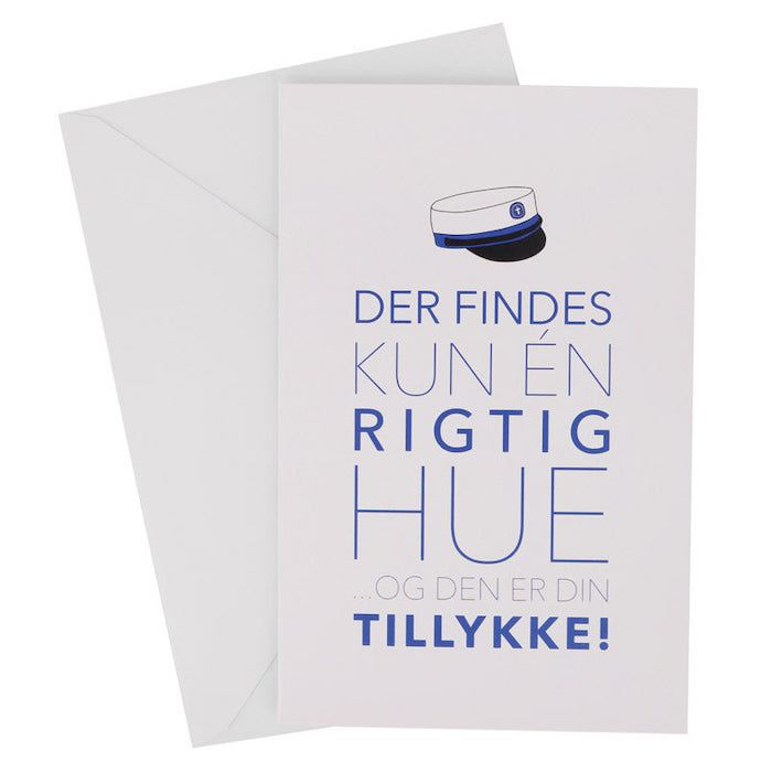 Blå Studentkort Med Konvolutt
