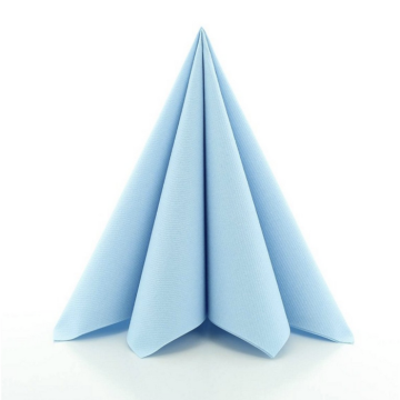 Luksusserviettar lyseblå 12x - 40x40 cm