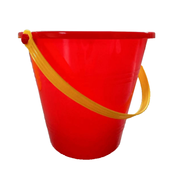 Full Moon Party Dekorationsbøtte Raud - 1L