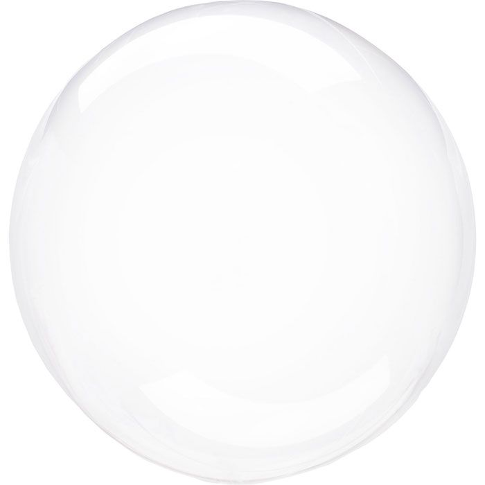 Transparent krystallklar folieballong - Ø45-55 cm