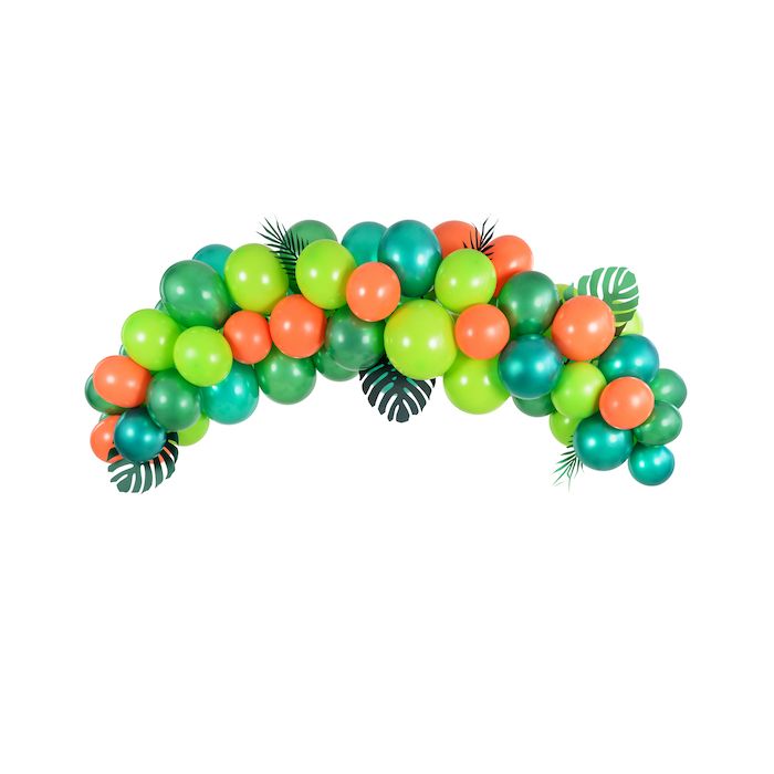 Tropisk ballonbue inkl 60 ballonar - 2 meter
