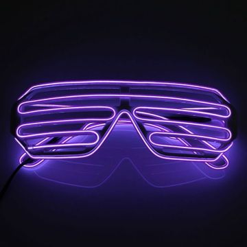 LED-briller Lilla
