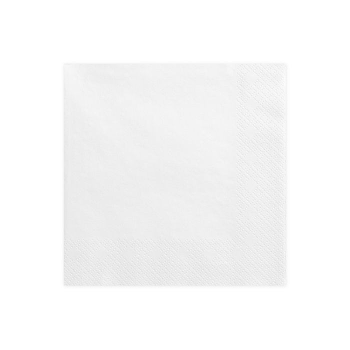 Kvite 3-Lags Servietter 20x - 33 x 33 cm