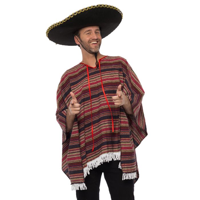 Poncho multifarga deluxe one-size