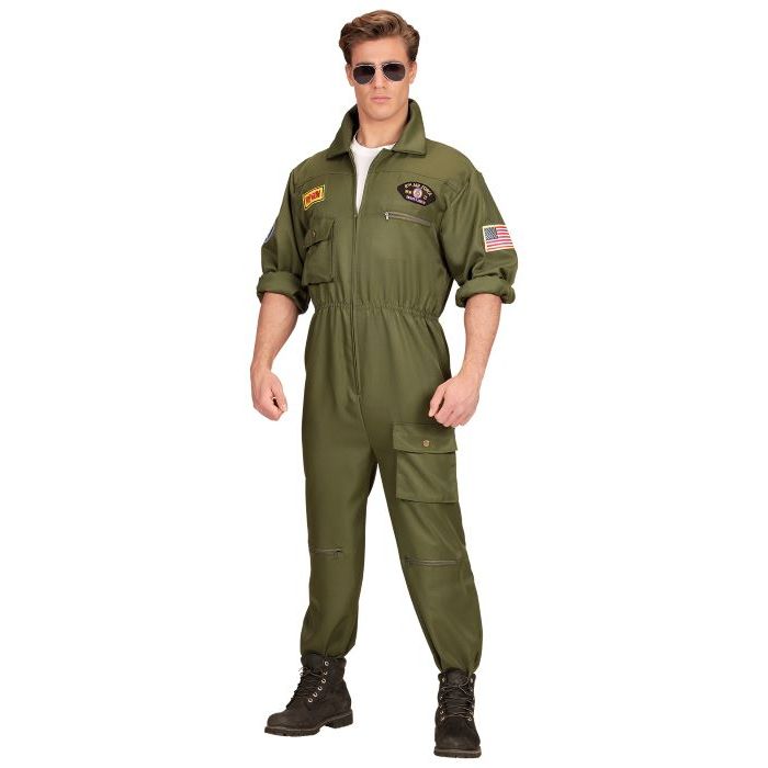 Grøn jetpilot heldrakt