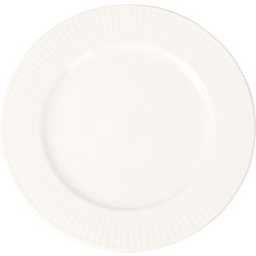 Porselens tallerken hvit ca. Ø 20 cm