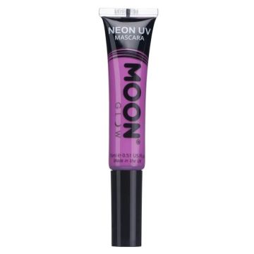 Neon UV mascara intens lilla, Moon Creations - 15 ml 