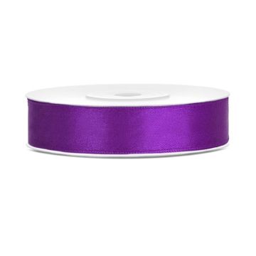 Lilla satinband - 12 mm x 25 m