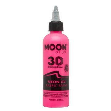 Neon UV Tekstilfarge Pink 125 ml Moon Creations