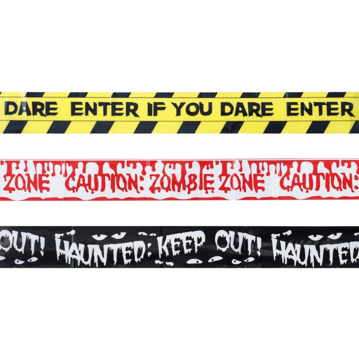 Halloween avspærringstape sett 3x - 3 m x 6,5 cm