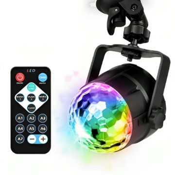 Diskolys til veggmontering inkl. USB-kabel