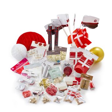 Rød Student Pynte Pakke Deluxe