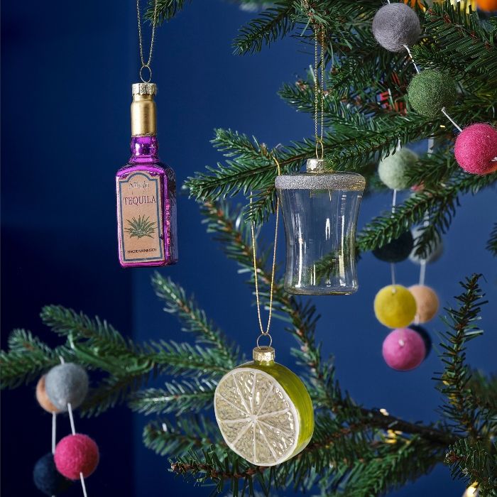 Tequila sett jule dekorasjon til juletre i 3 delar