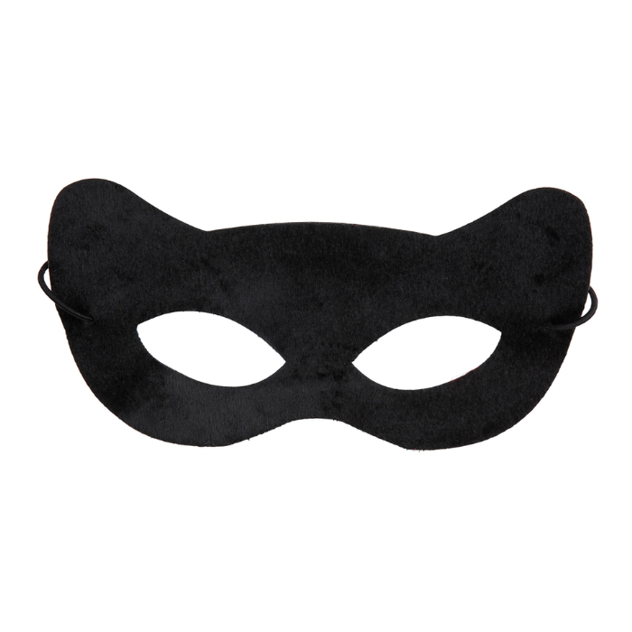 Svart katte øye maske