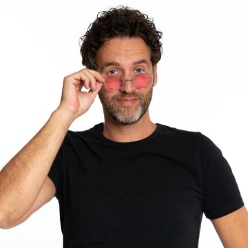 Runde Lennon solbriller rosa