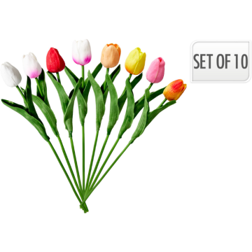 Kunstige tulipanar 10 stk - 32 cm 