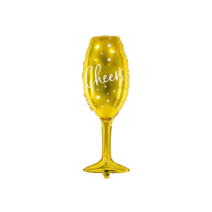 Champagneglass folieballong - 80 cm 