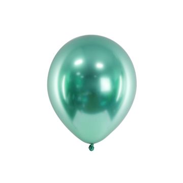Grøn chrome ballonar 10x - 30 cm