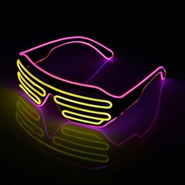 LED-briller Pink Og Gul