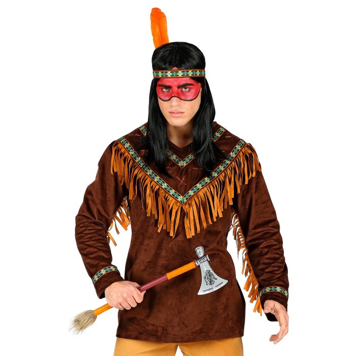 Indianerkostume med frynser og pannebånd
