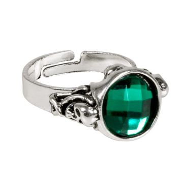 Ring med grønn stein - onesize