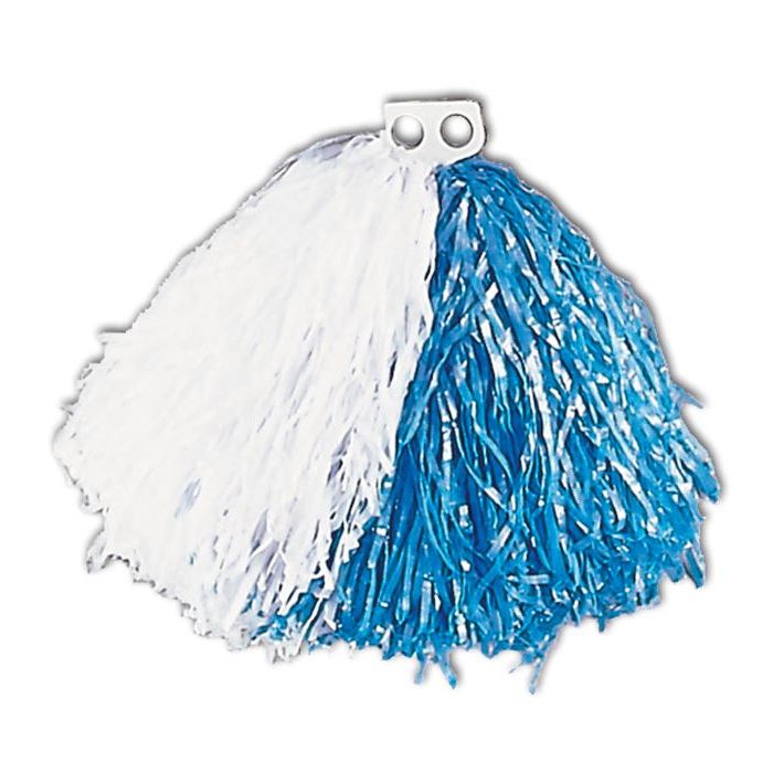 Cheerleader Pom Pom Blå og Kvit - 1X