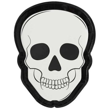 Skjelett Hovudtallerkener 8x