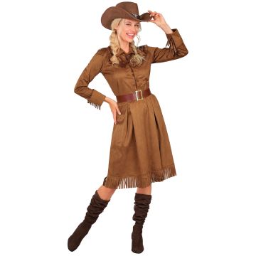 Frøken cowgirl-kostyme for damer