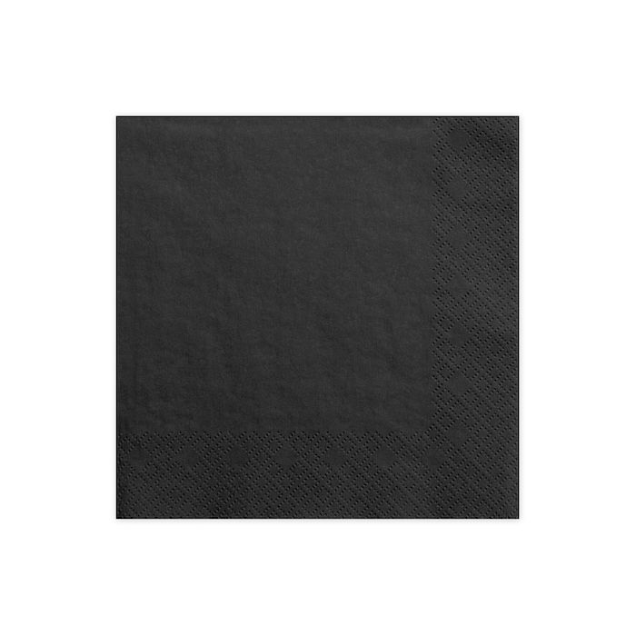 Sorte 3-Lags Serviettar 20x - 33 x 33 cm