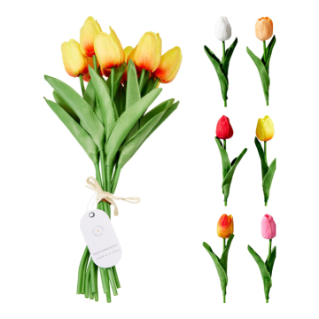 kunstige tulipanar 10 stk - 32 cm assortert 