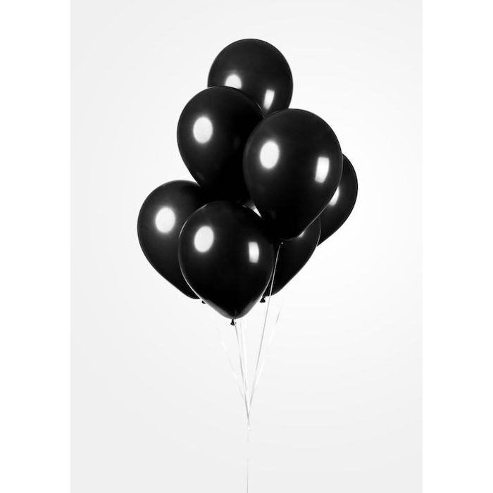 Svarte Ballongar 100x - 30 cm