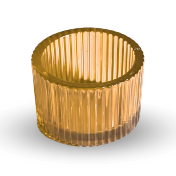 Fyrfadsstake oransje 5 cm