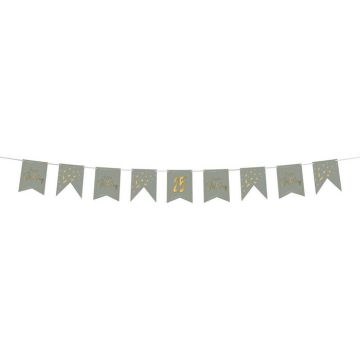 DIY Happy Birthday Guirlande Golden Dawn - 4 m