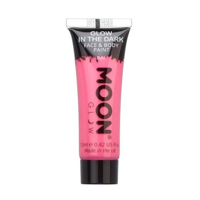 Sjølvlysande Ansikts Og Kroppsmaling Rosa 12 ml Moon Creations
