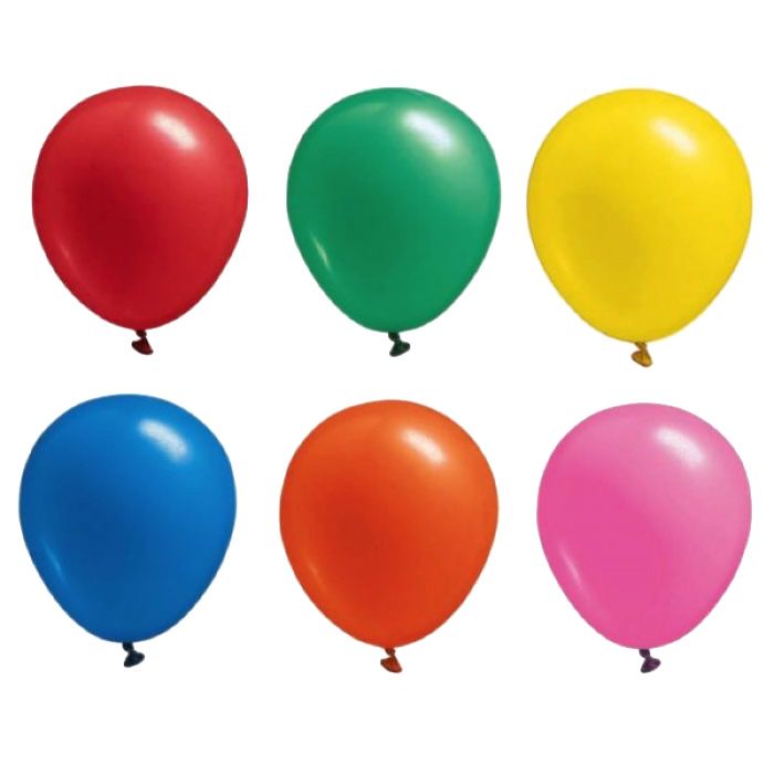Ballongar multifargar 100x - 22 cm
