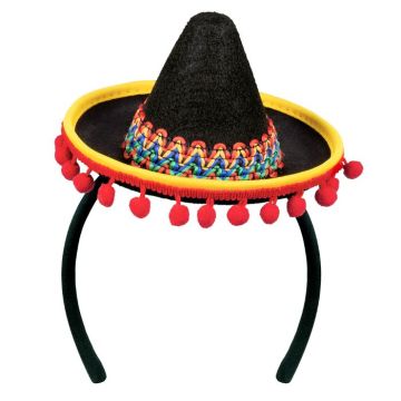 Mexicaner sombrero hårband med frynser